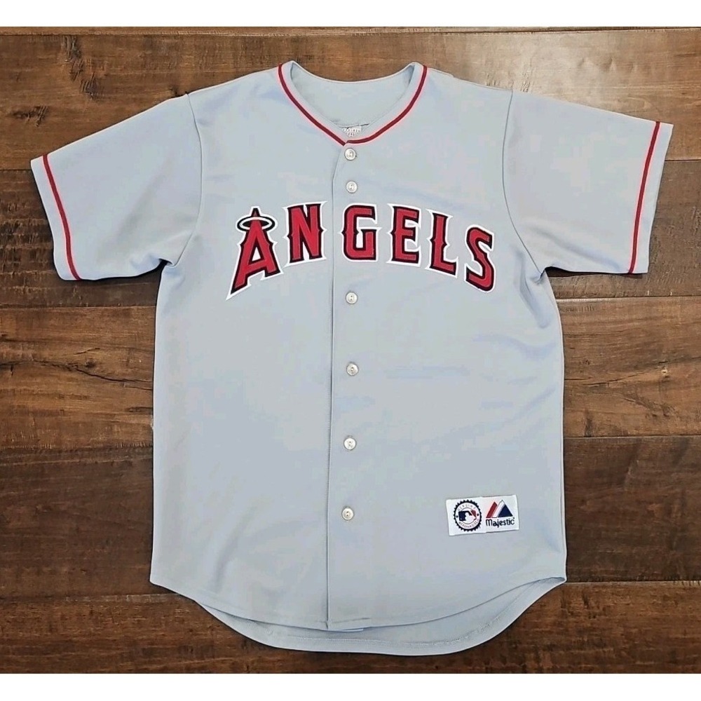 Vtg Angels Vladimir Guerrero #27 Mens Embroidered Jersey Majestic Size Large
